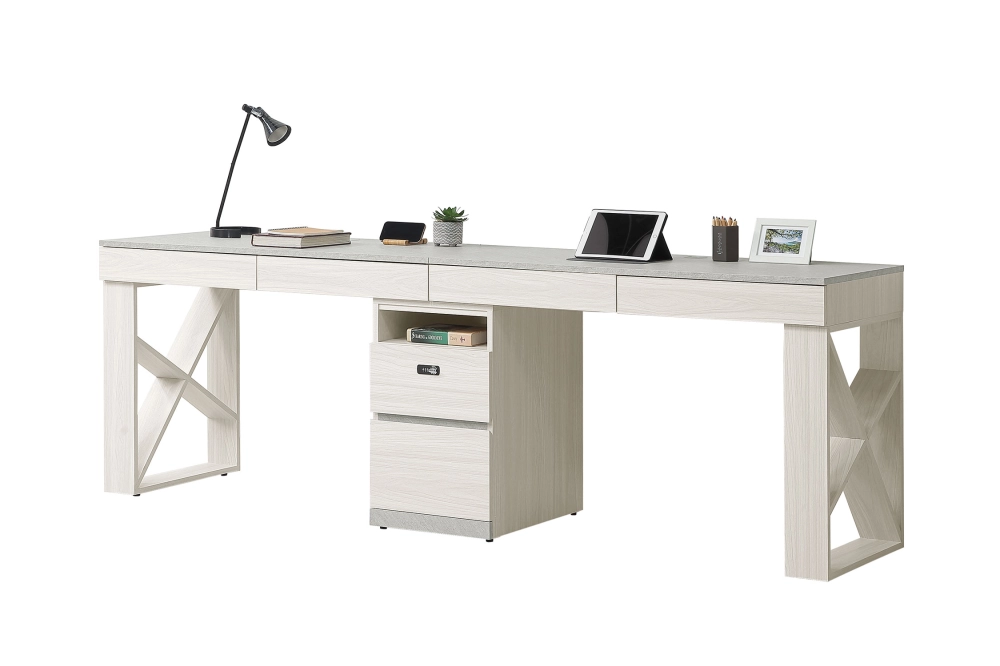 黛拉8尺六抽組合書桌(全組)