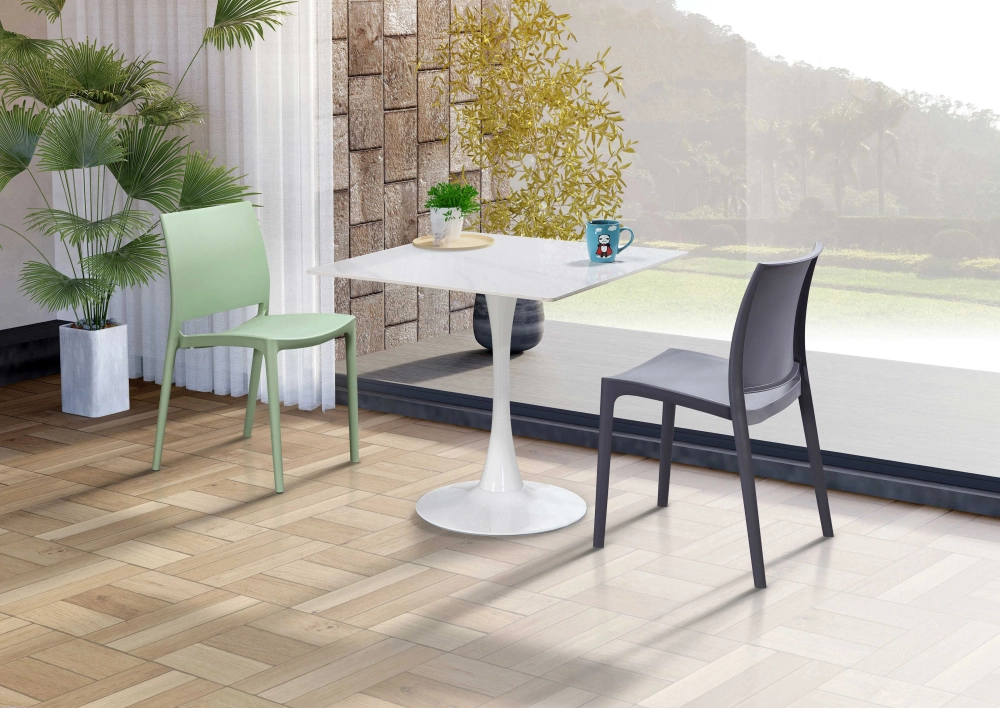 岩板方桌/岩板圓桌/大方背餐椅