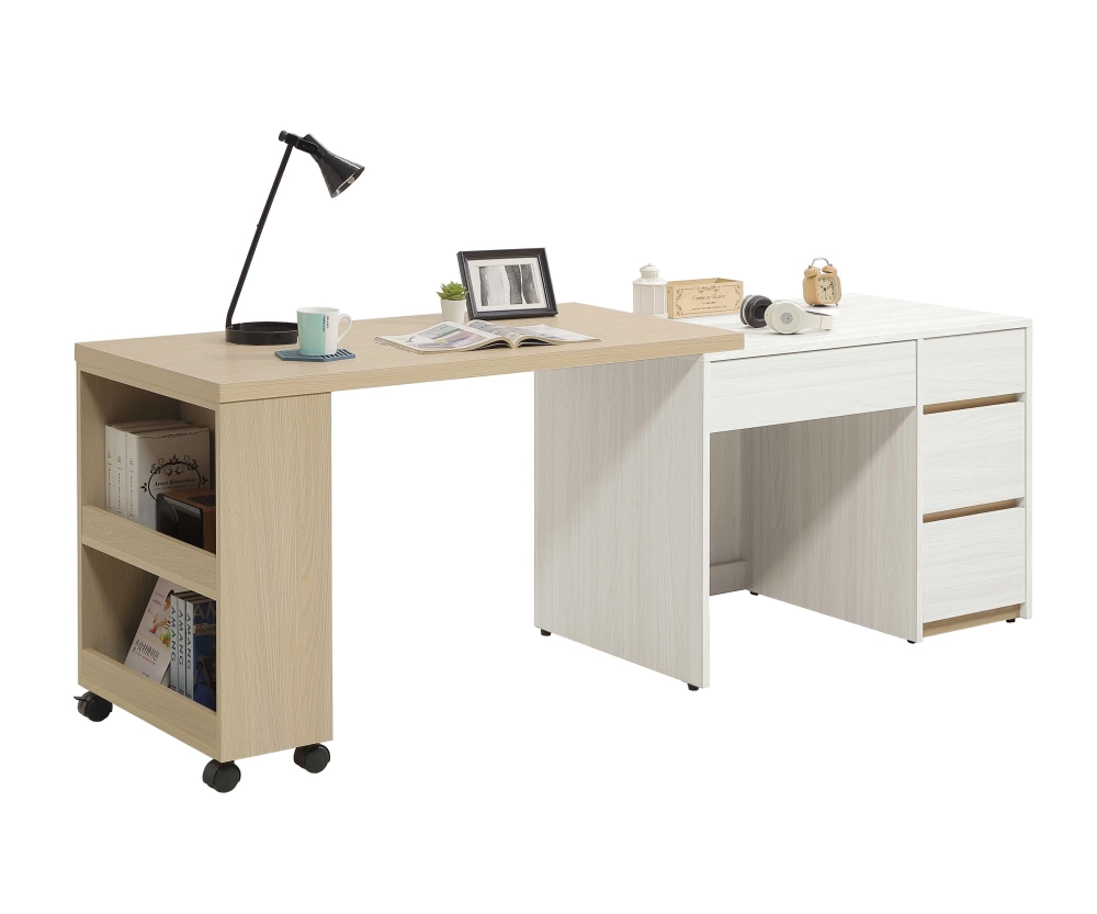  芮妮絲4~4.66尺伸縮書桌(全組)