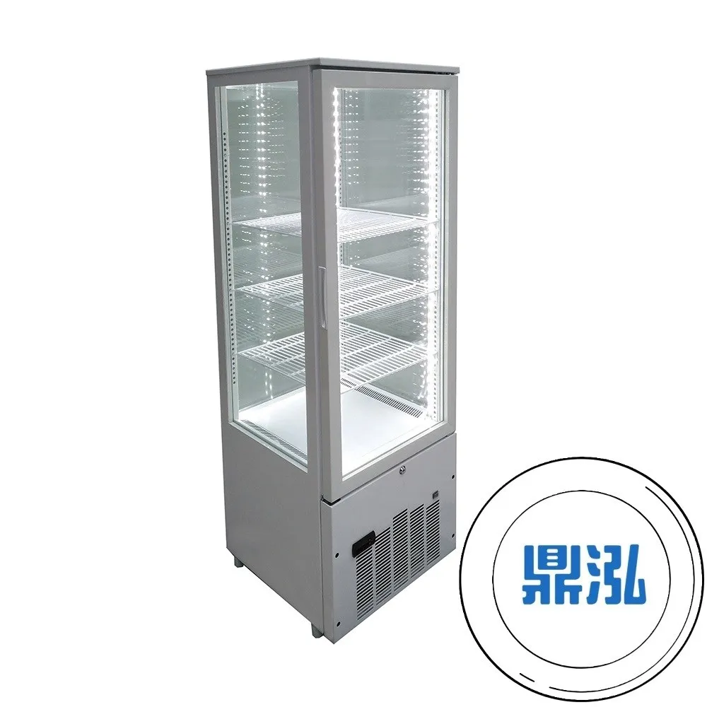Warrior樺利/直立四面玻璃冷藏展示櫃/228L
