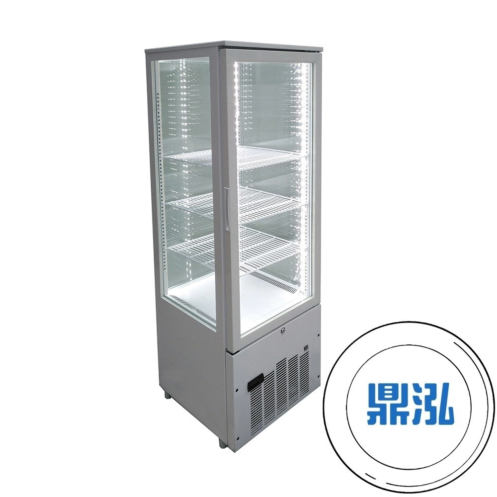 Warrior樺利/直立四面玻璃冷藏展示櫃/228L