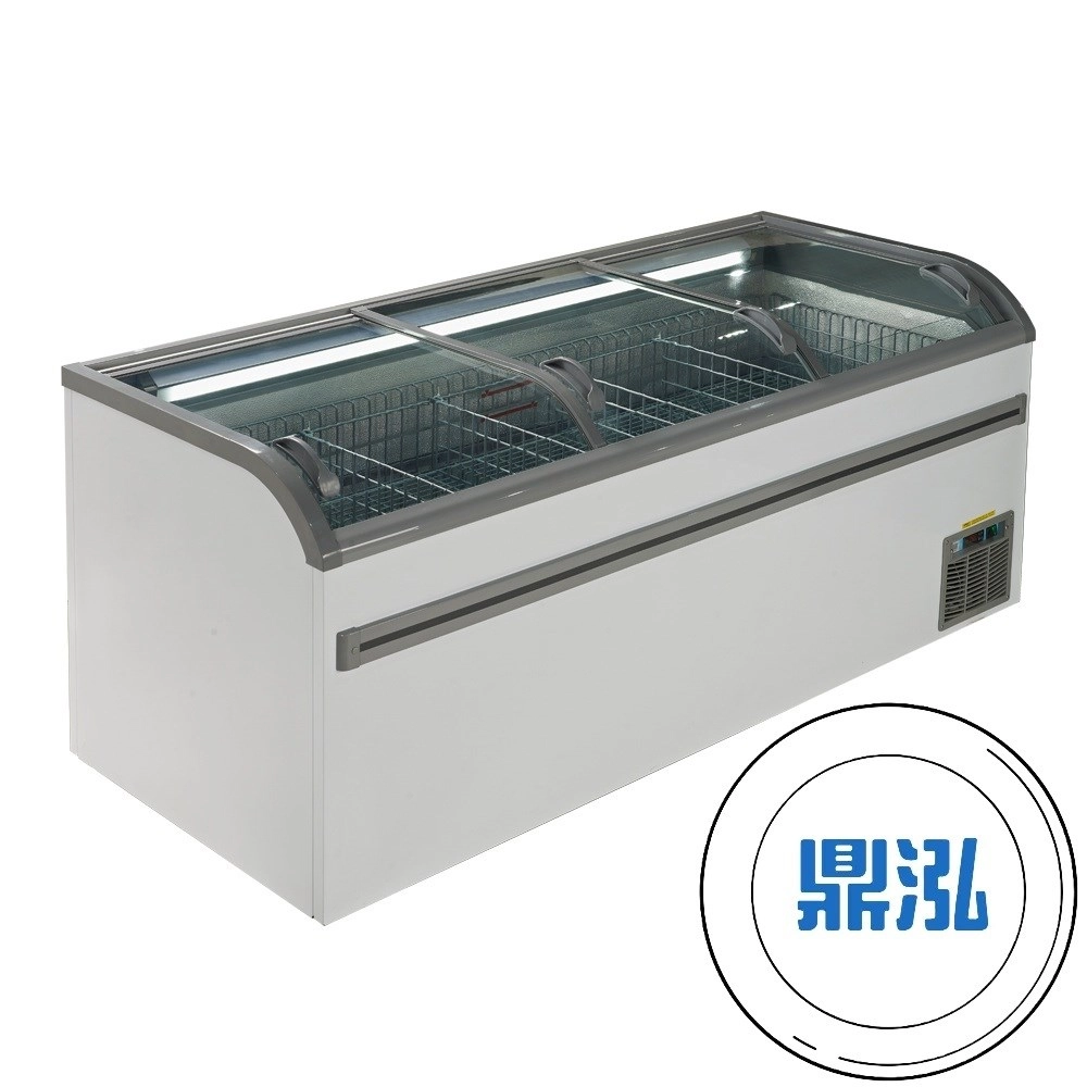 Warrior樺利/超市無霜弧形玻璃推拉冷凍櫃/690L