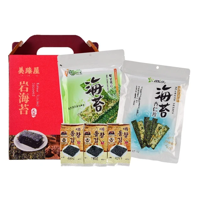 美臻屋岩海苔夾心組合禮盒12入+2包