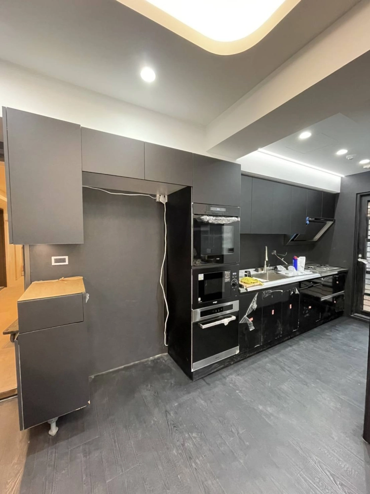 255公分+60公分電器櫃+90公分冰箱櫃+40公分鞋櫃｜廚具行｜高雄廚具行