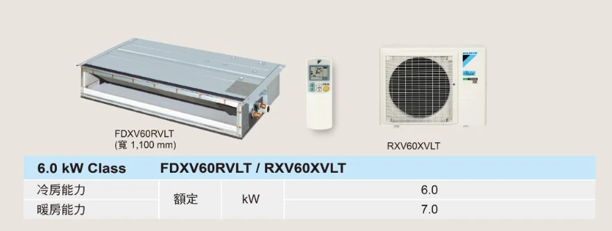 大金橫綱RXM60ZVLT/FDXV60RVLT冷暖變頻吊隱式