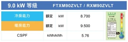大金橫綱RXM/FDXM90ZVLT冷暖變頻分離式