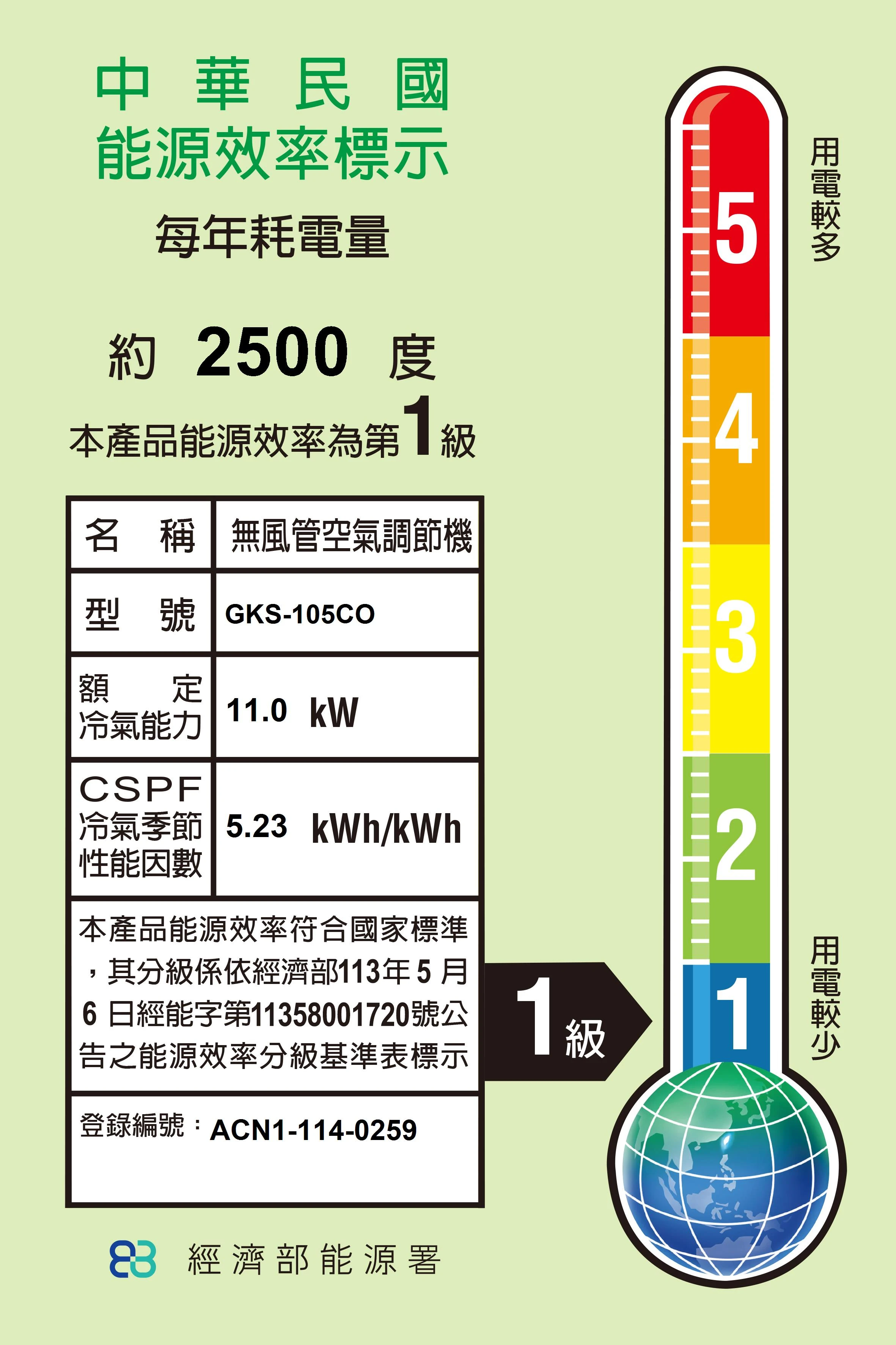 格力尊爵GKS-105CO/I冷專變頻分離式