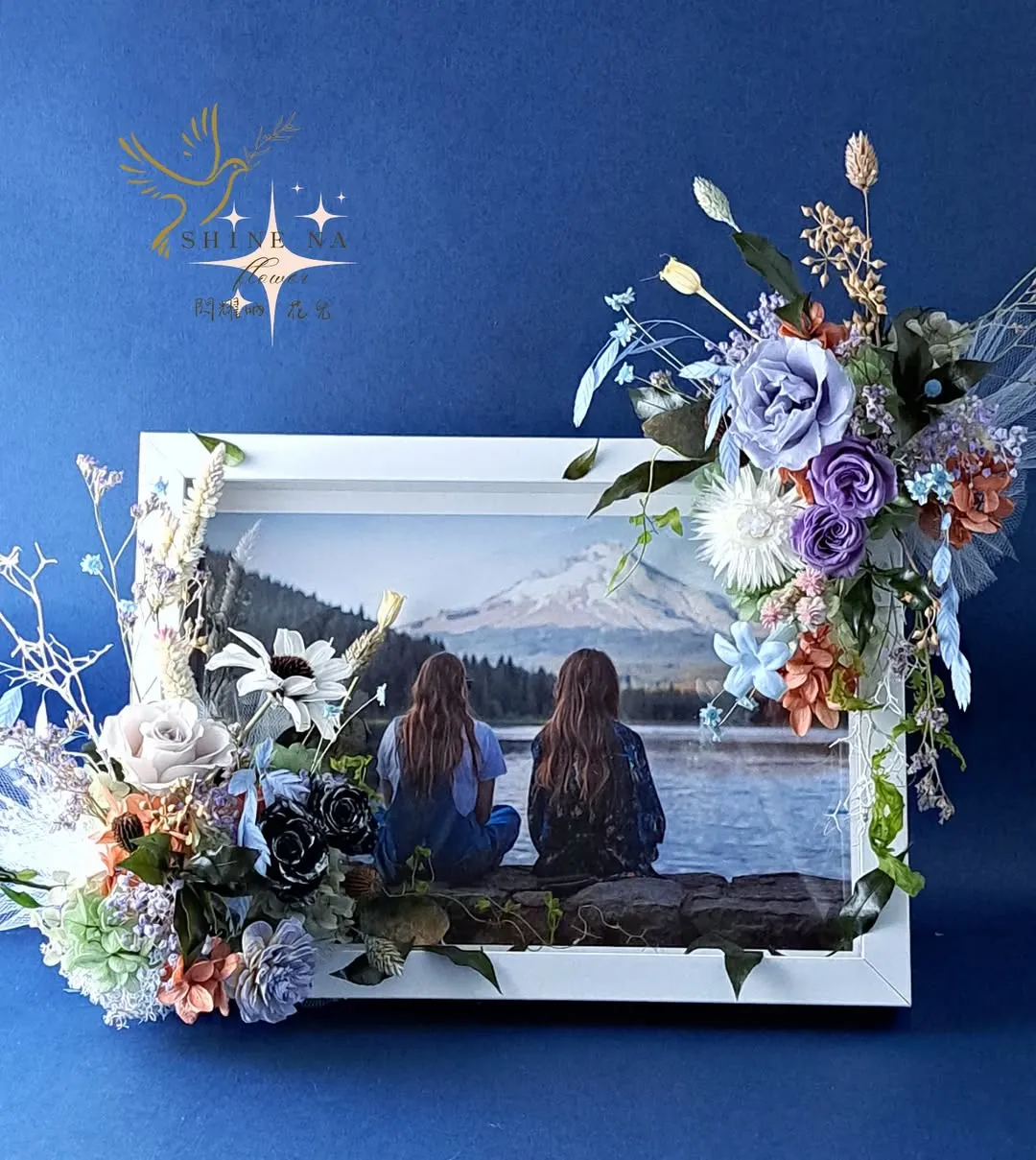 twin flame （藝術花相框 ）