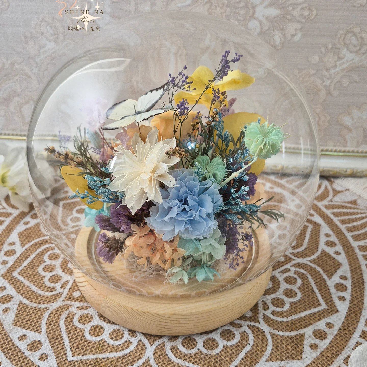 花語精靈（蝶舞永生系列）客訂花盅