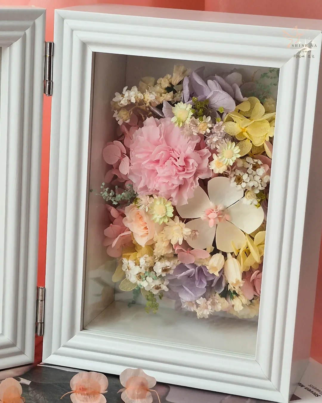 《花繪時光》shine na × 山微微 插畫花框聯名花禮