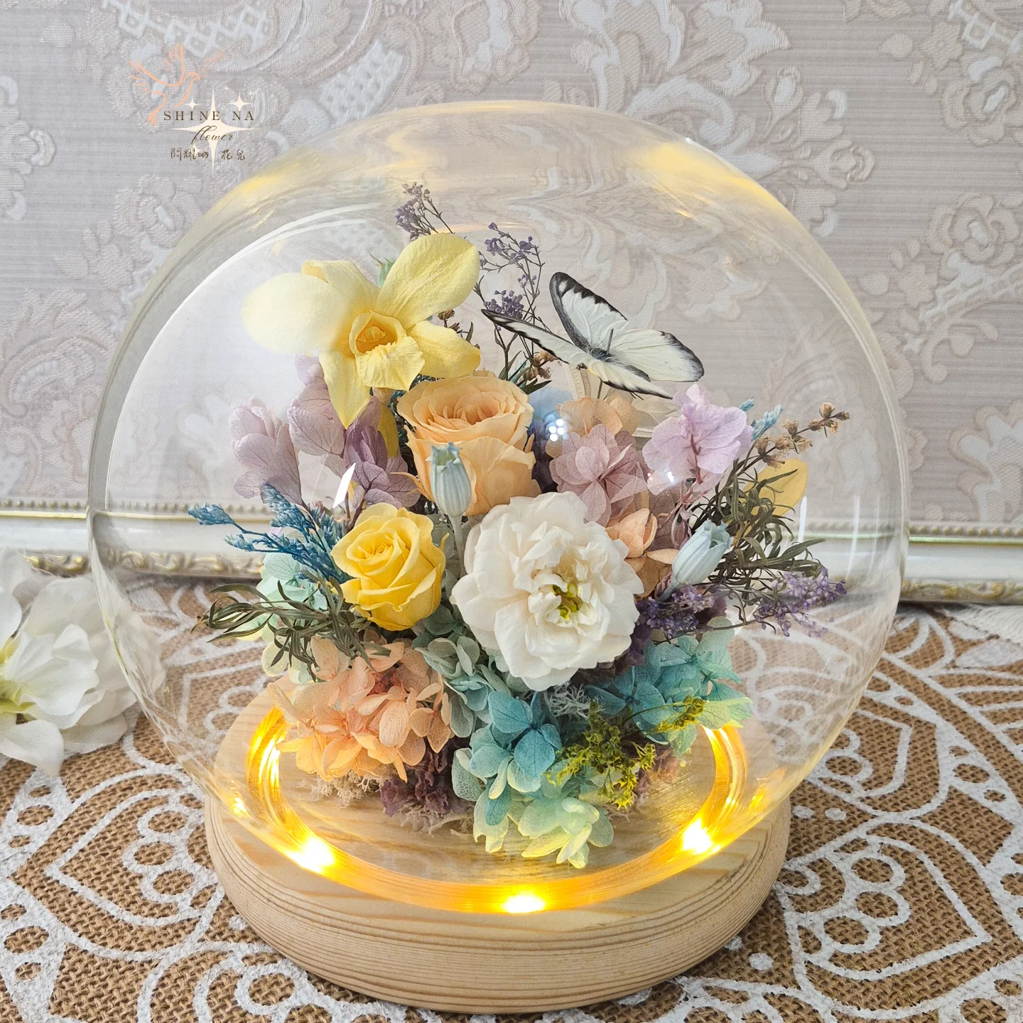 花語精靈（蝶舞永生系列）客訂花盅