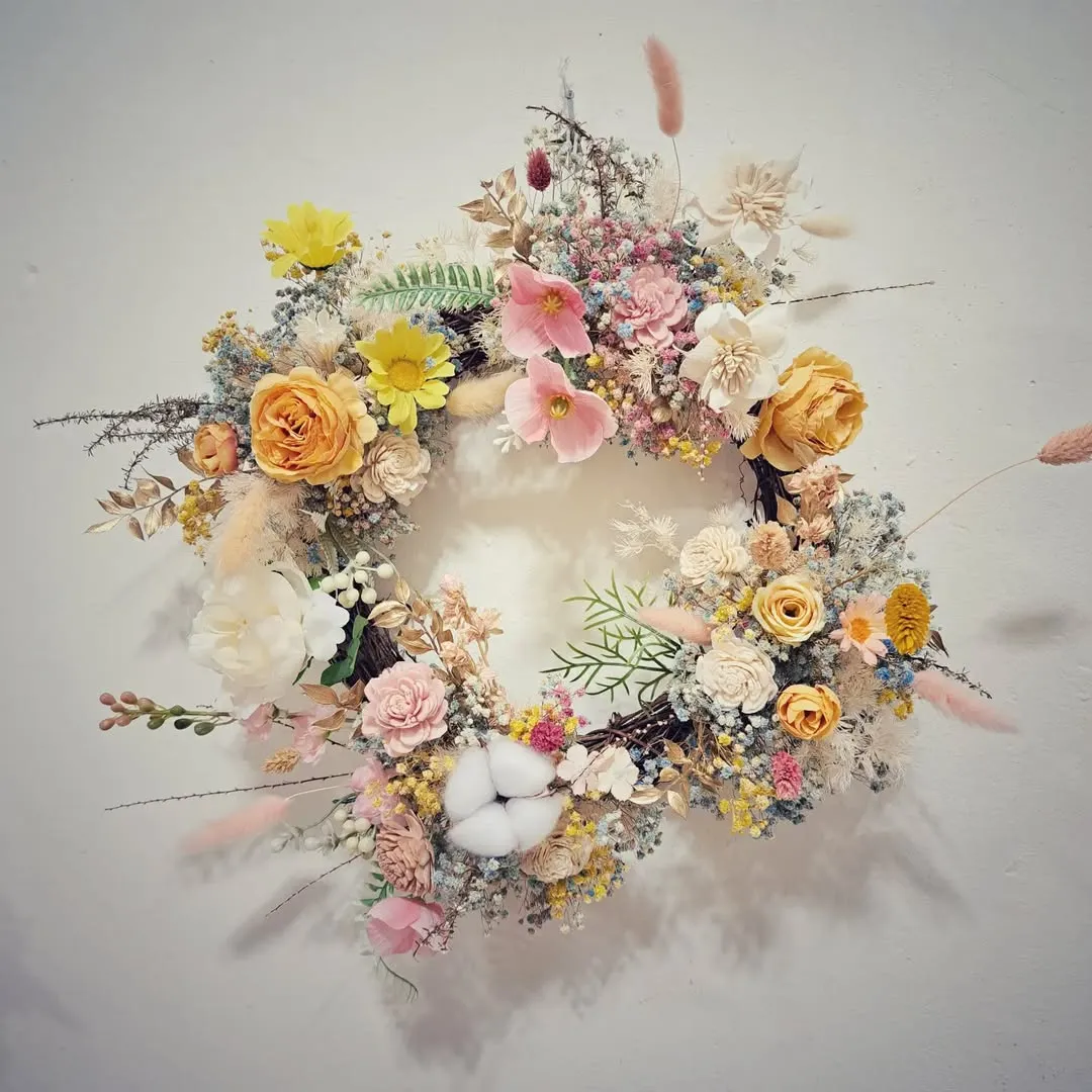 不規則型 花圈