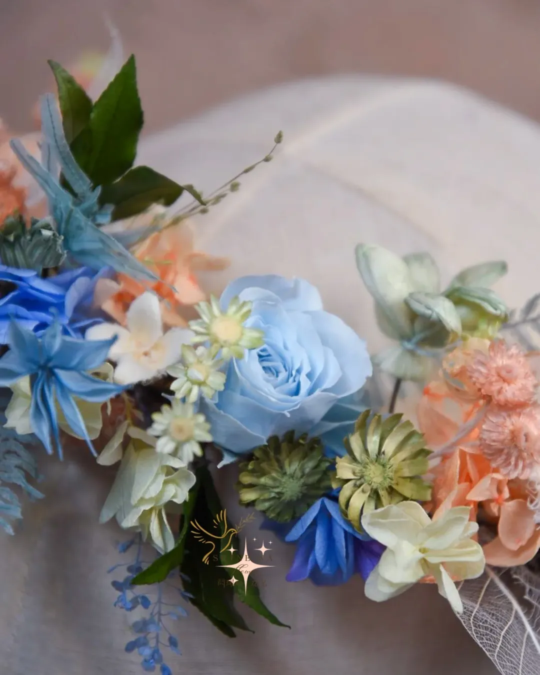春天嫩彩新娘花冠-婚禮wedding 系列