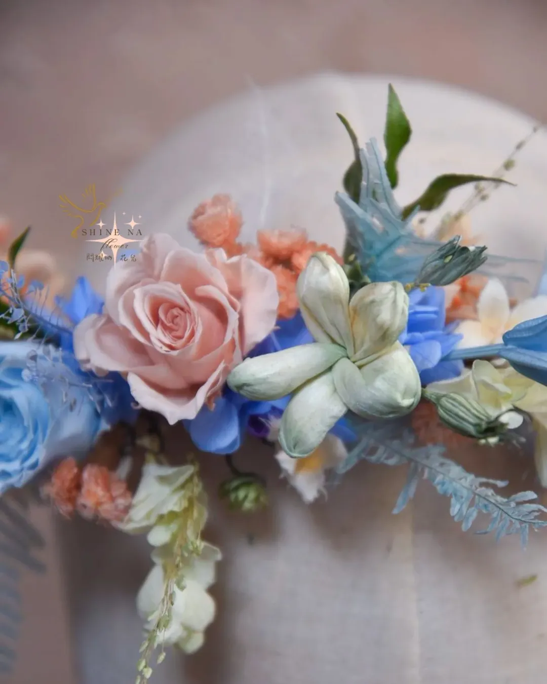 春天嫩彩新娘花冠-婚禮wedding 系列