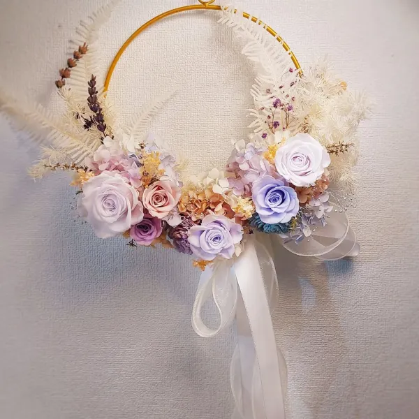 高貴典雅紫 花環