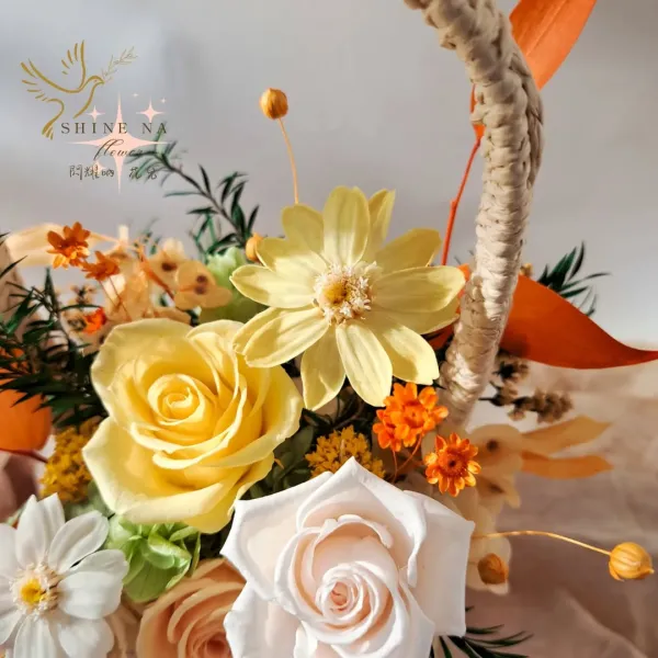 小百日草 明亮系花藍 （客製花禮）