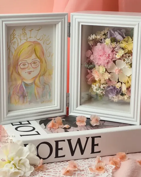 《花繪時光》shine na × 山微微 插畫花框聯名花禮