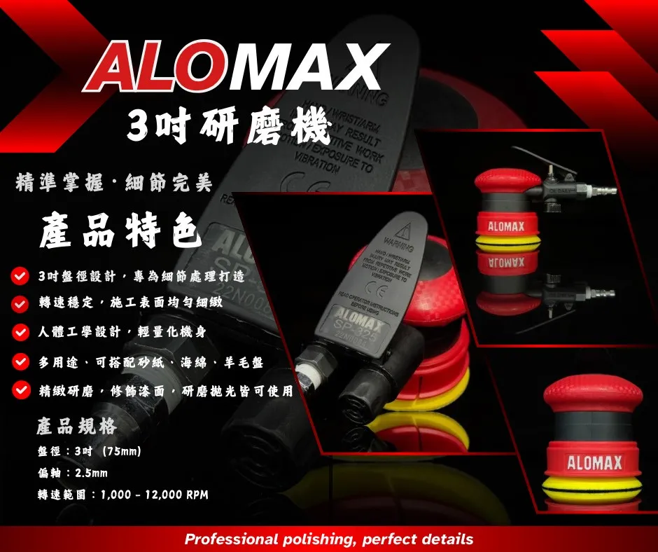 ALOMAX 3吋研磨機