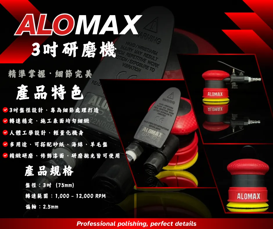 ALOMAX 3吋研磨機