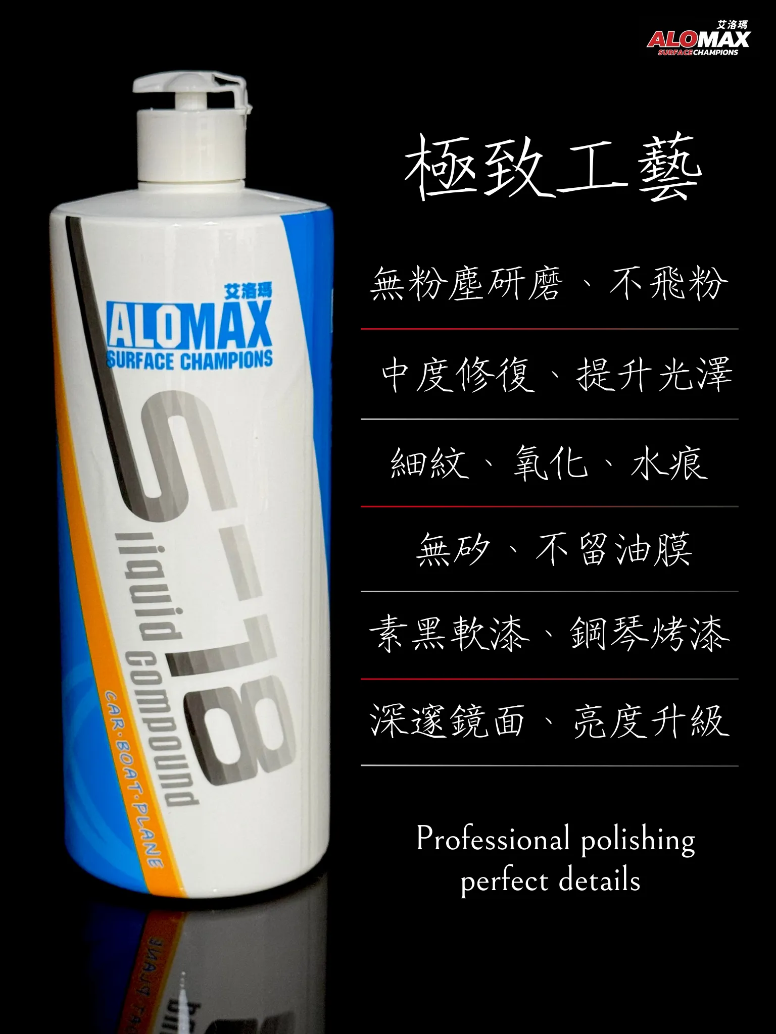 ALOMAX S-18鏡面除紋研磨蠟