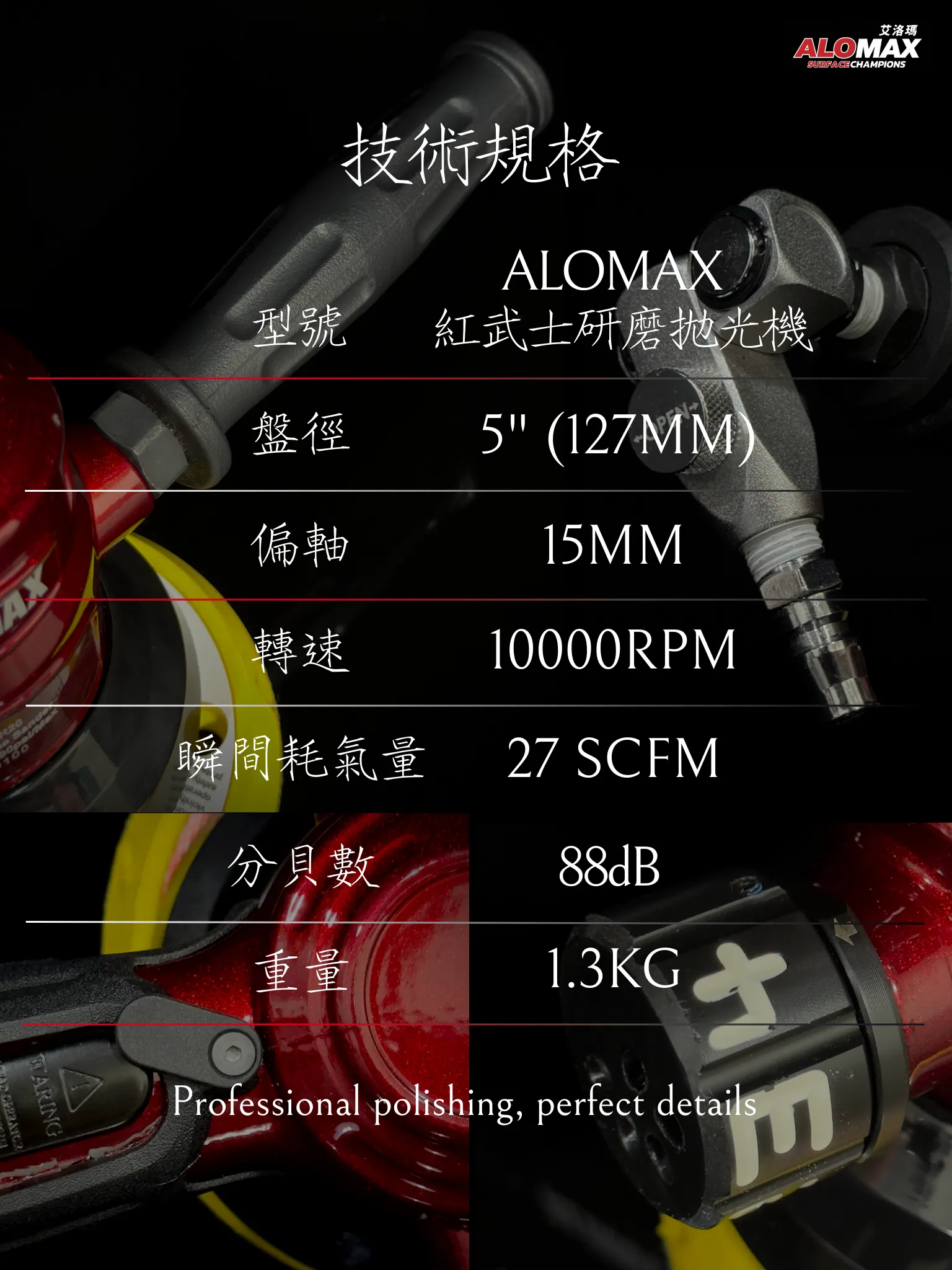 ALOMAX 紅武士研磨拋光機