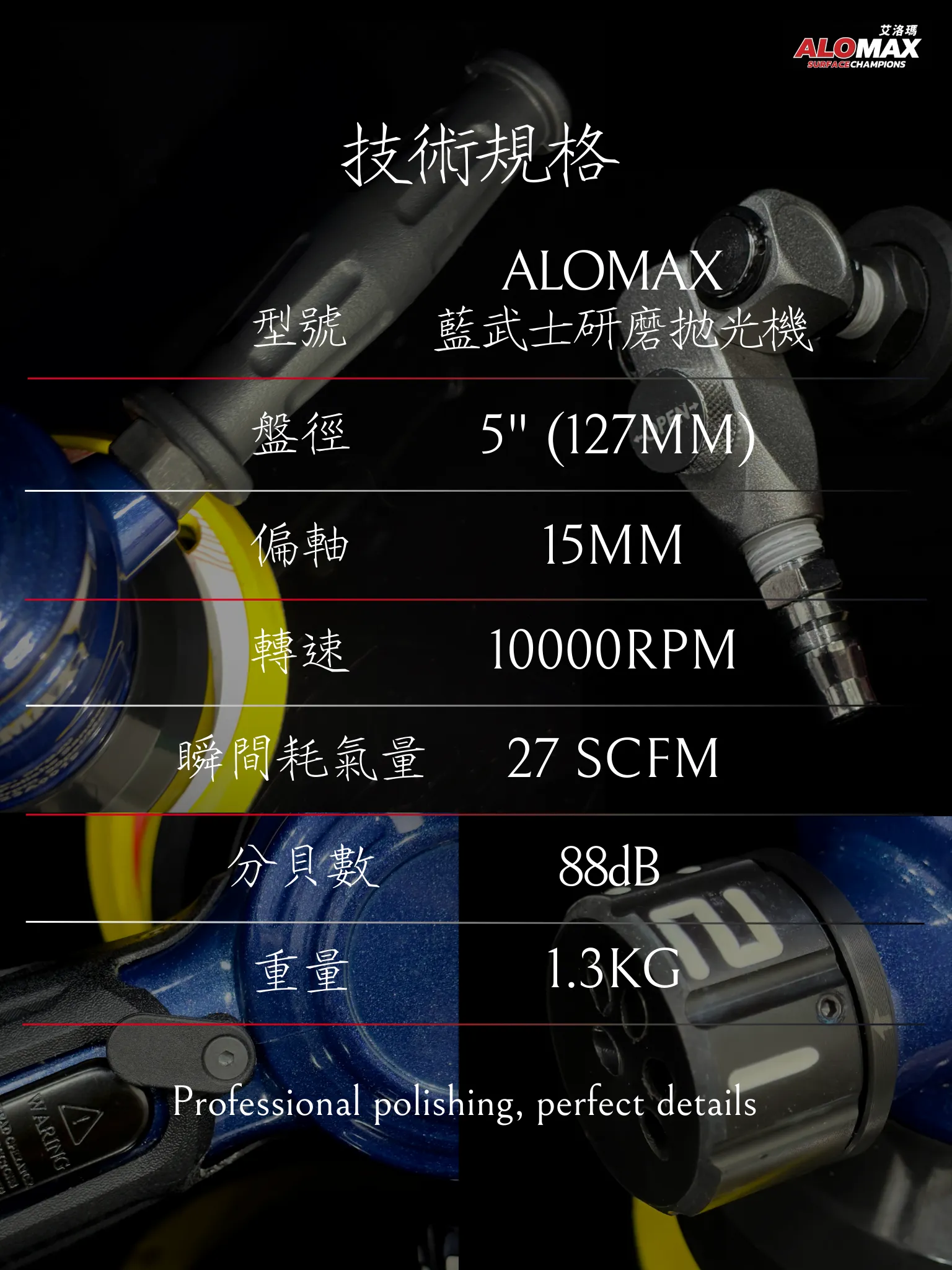 ALOMAX 藍武士研磨拋光機