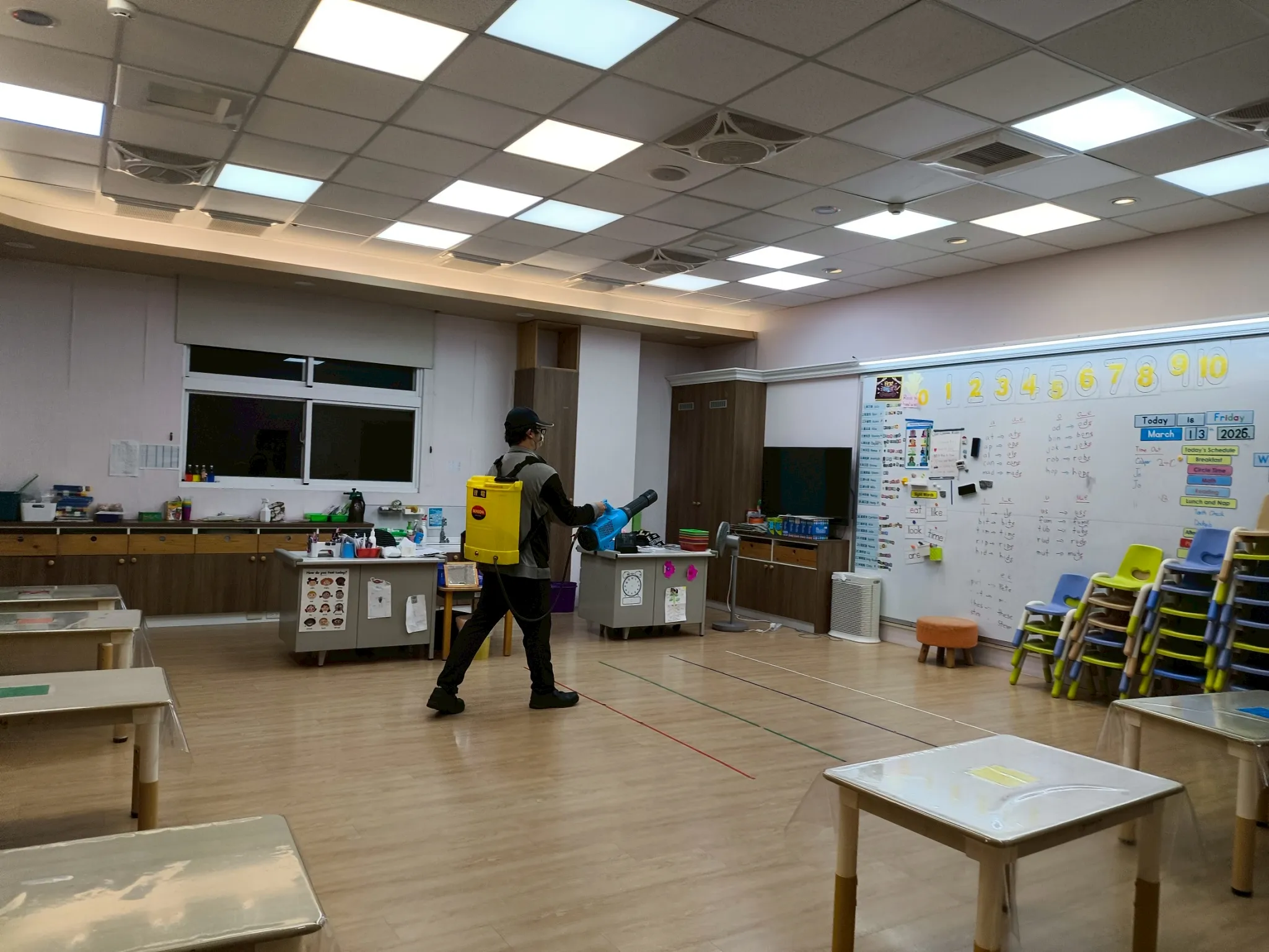幼稚園防疫消毒