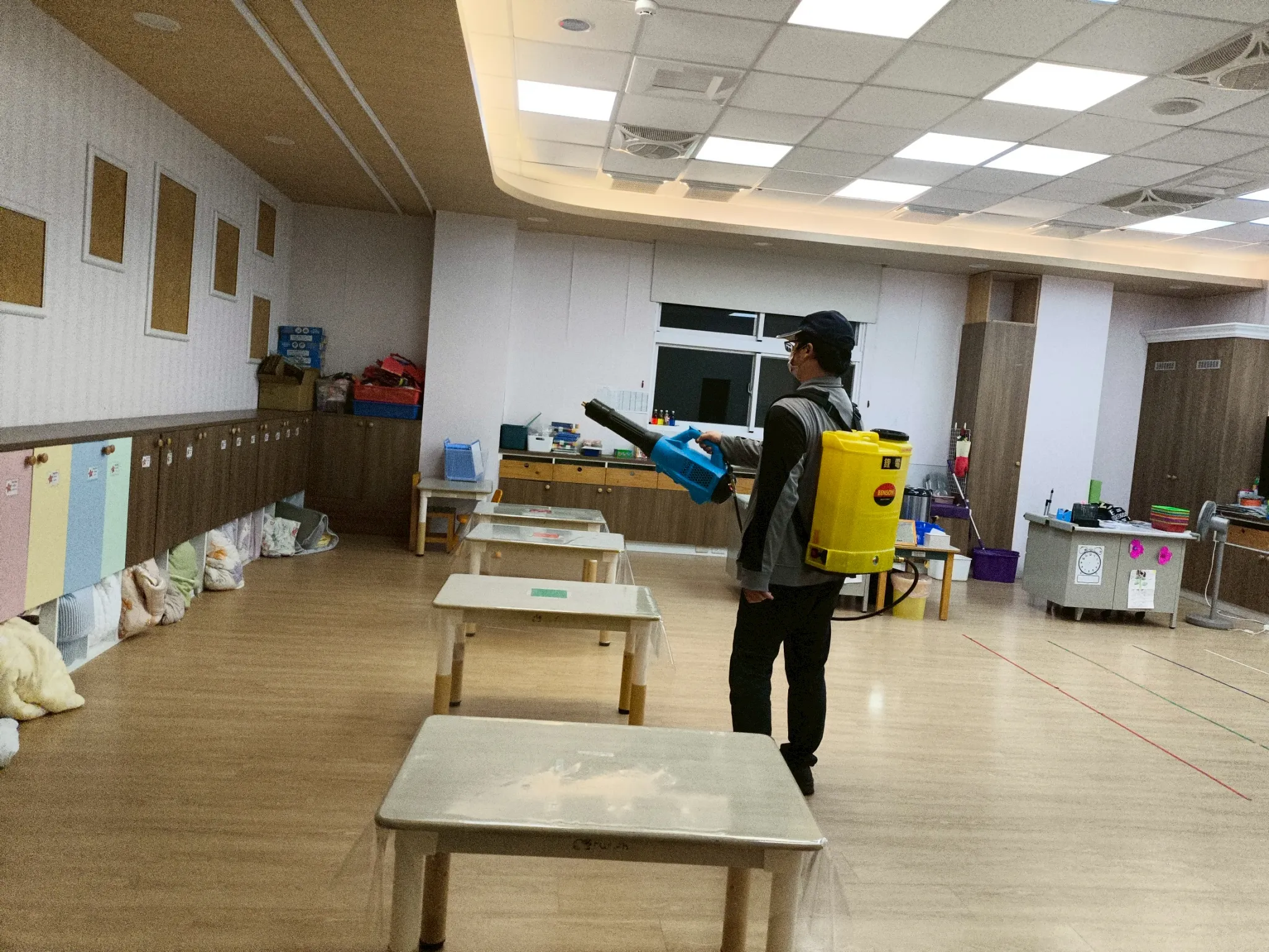 幼稚園防疫消毒
