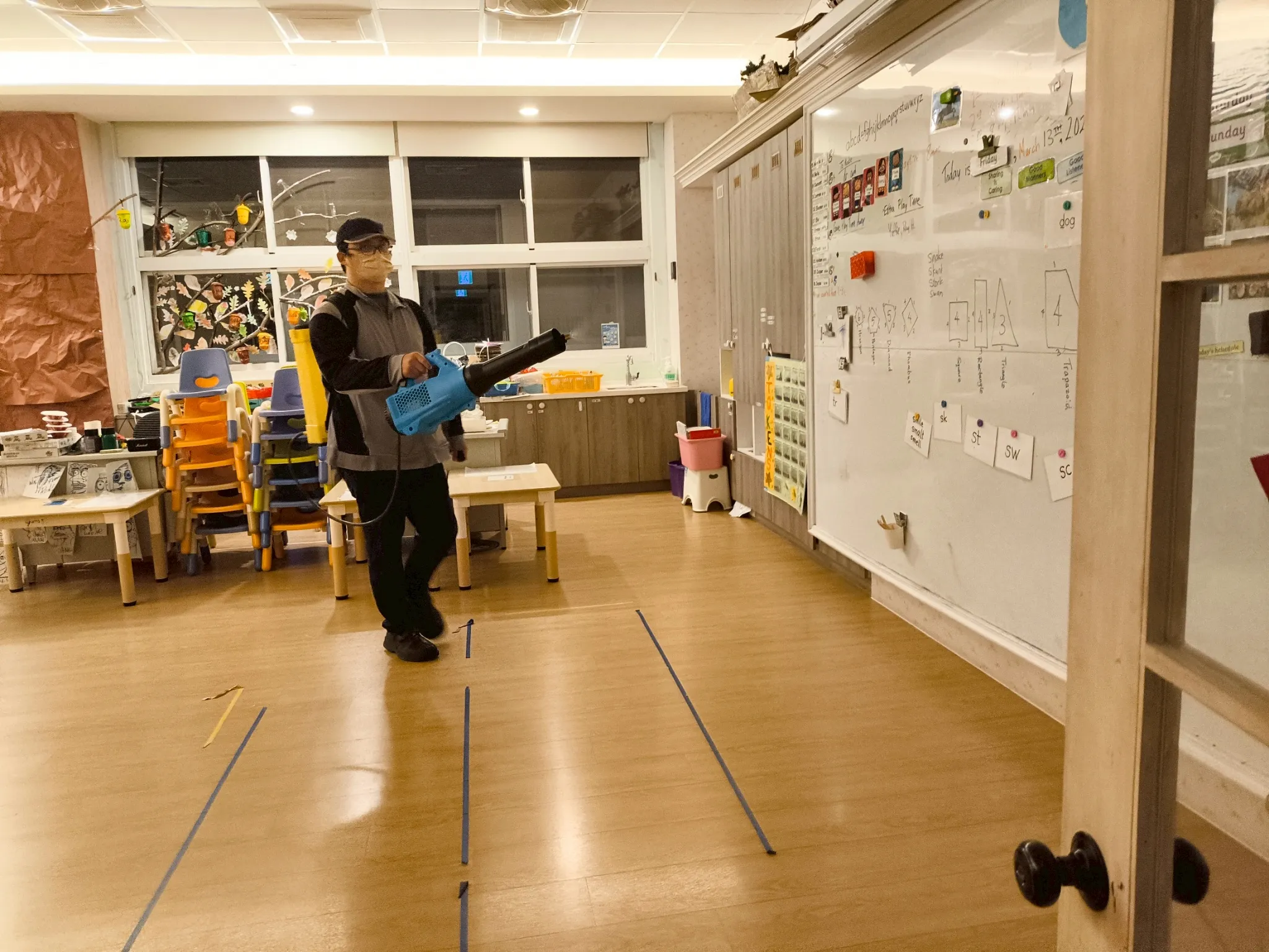 幼稚園防疫消毒