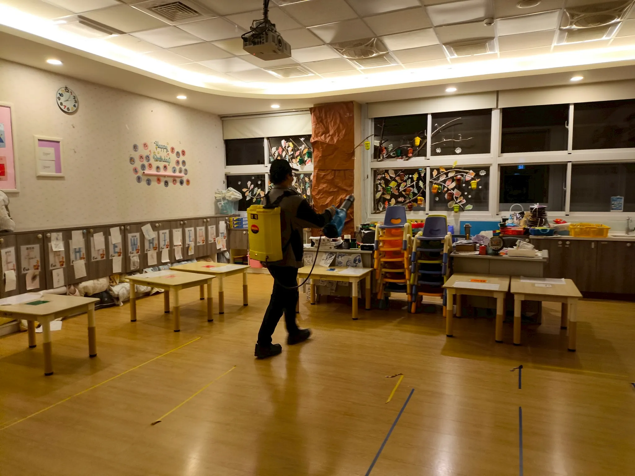 幼稚園防疫消毒
