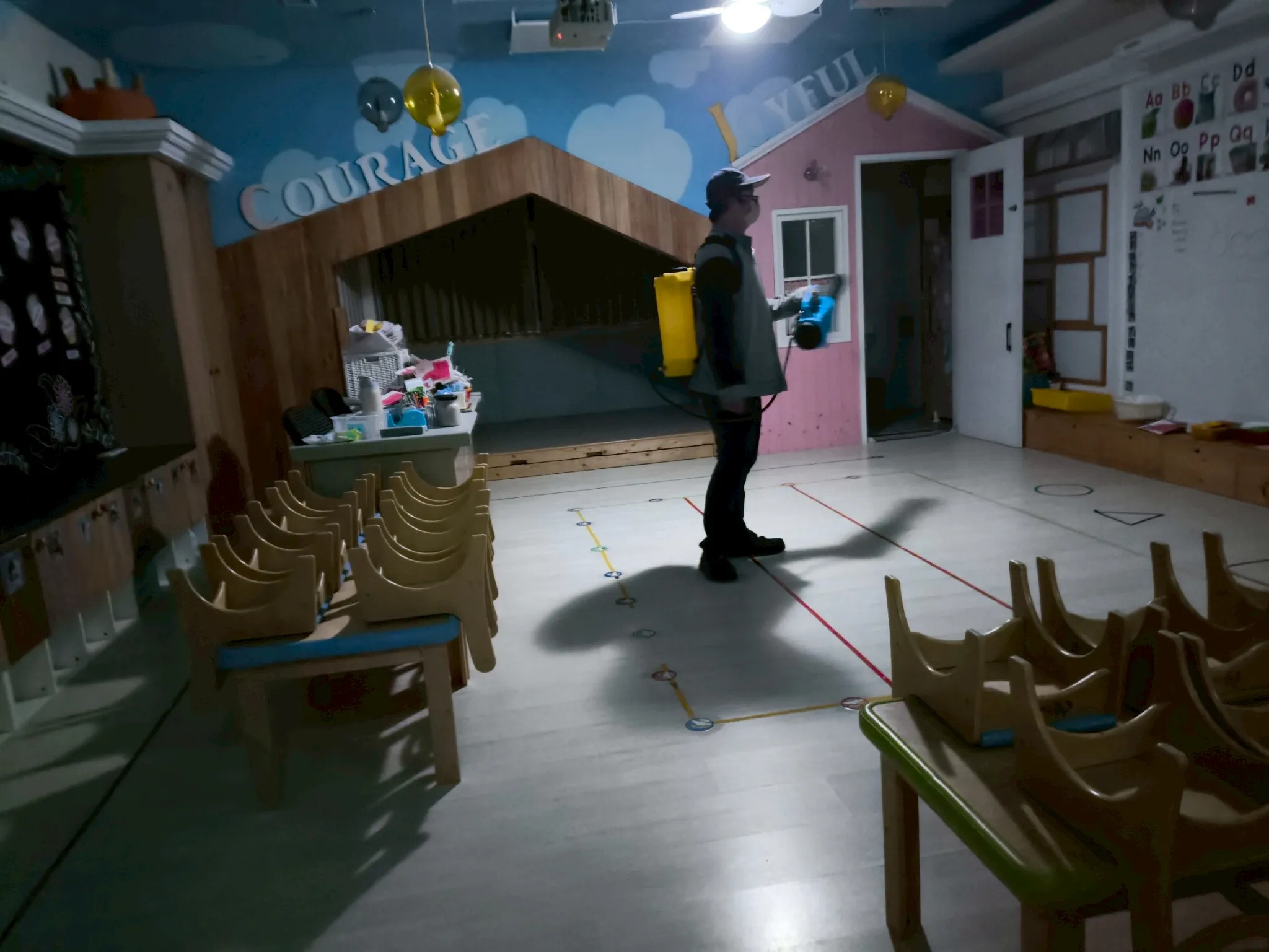 幼稚園防疫消毒