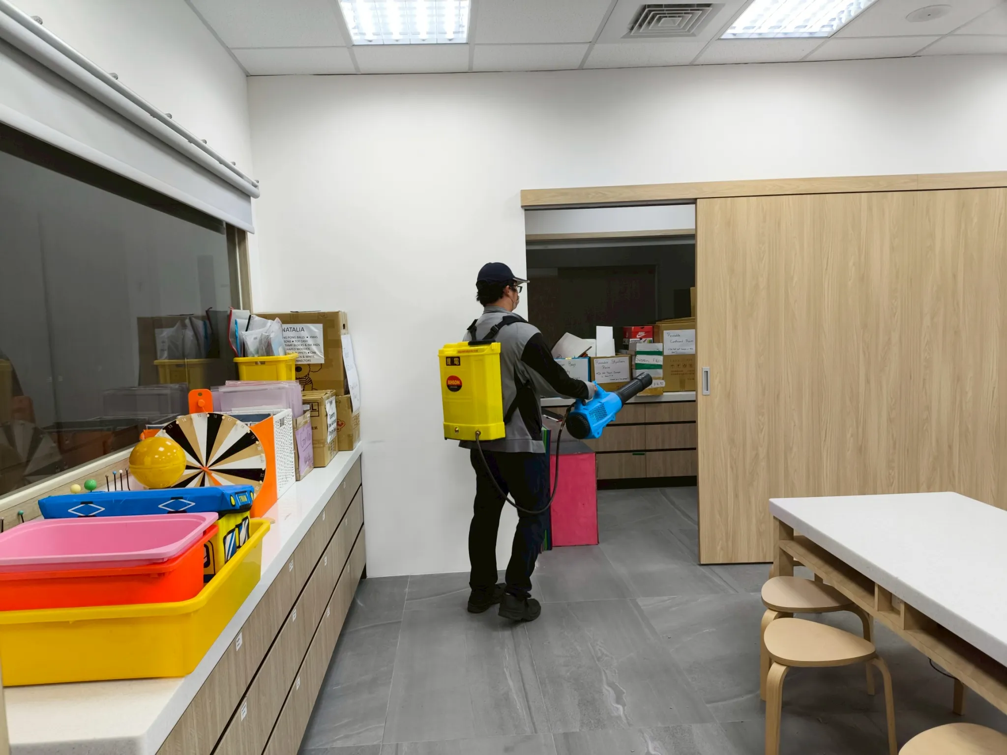 幼稚園防疫消毒