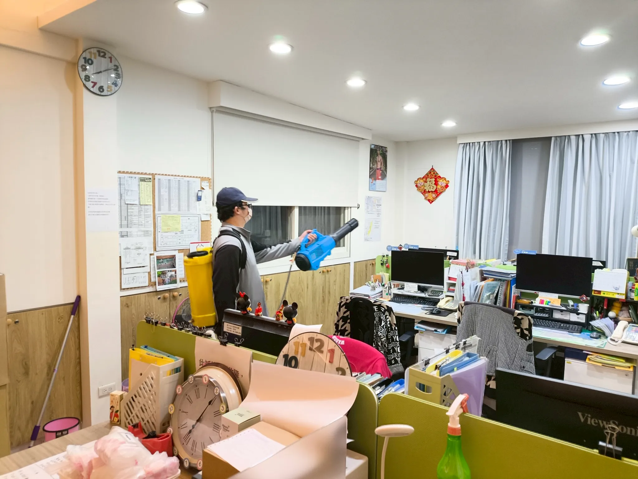 幼稚園防疫消毒