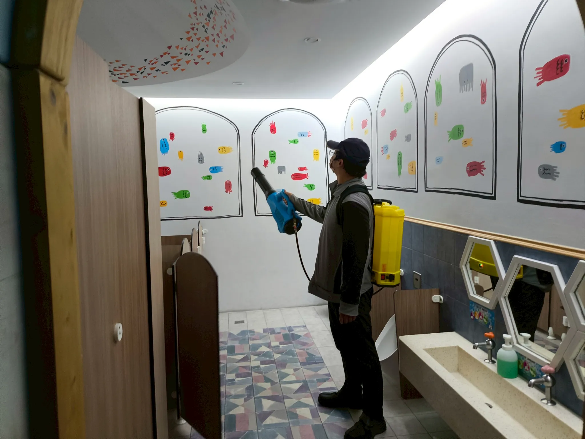 幼稚園防疫消毒