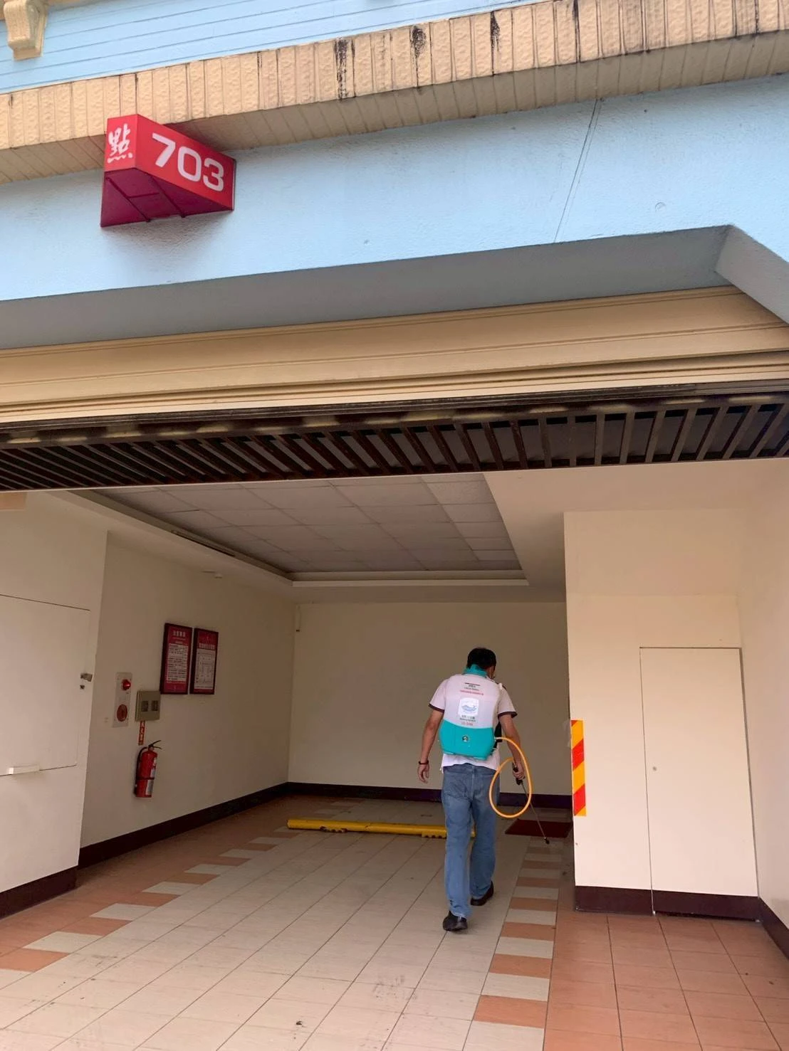 汽車旅館消毒作業