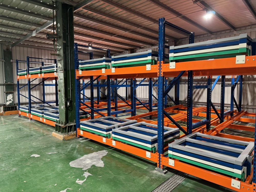 後推式料架實績