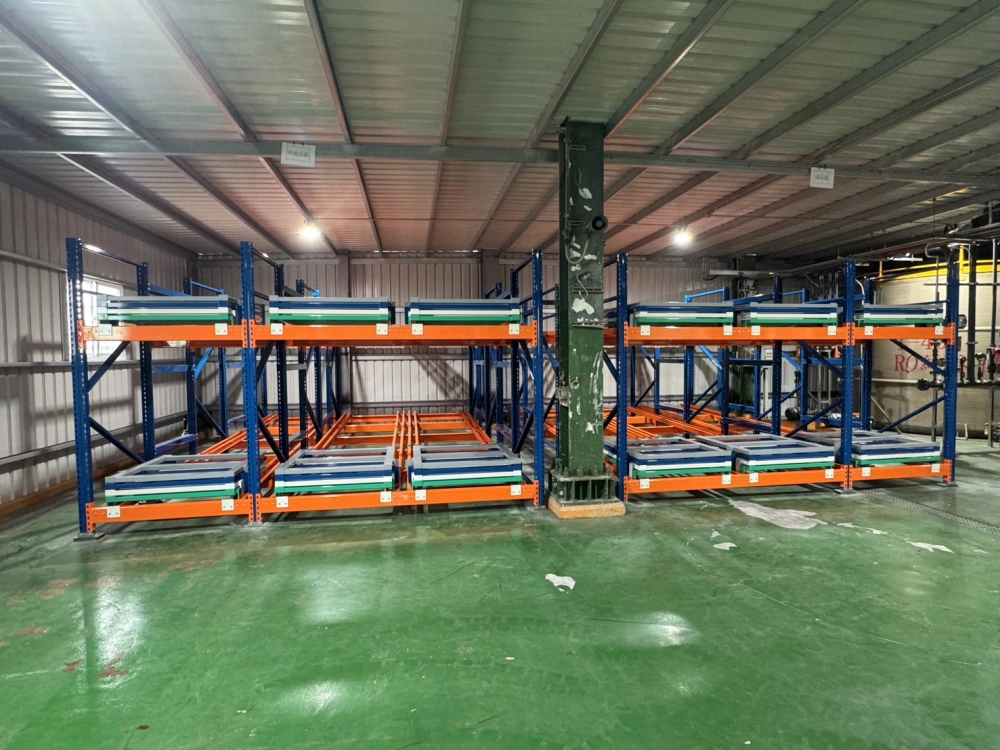 後推式料架實績