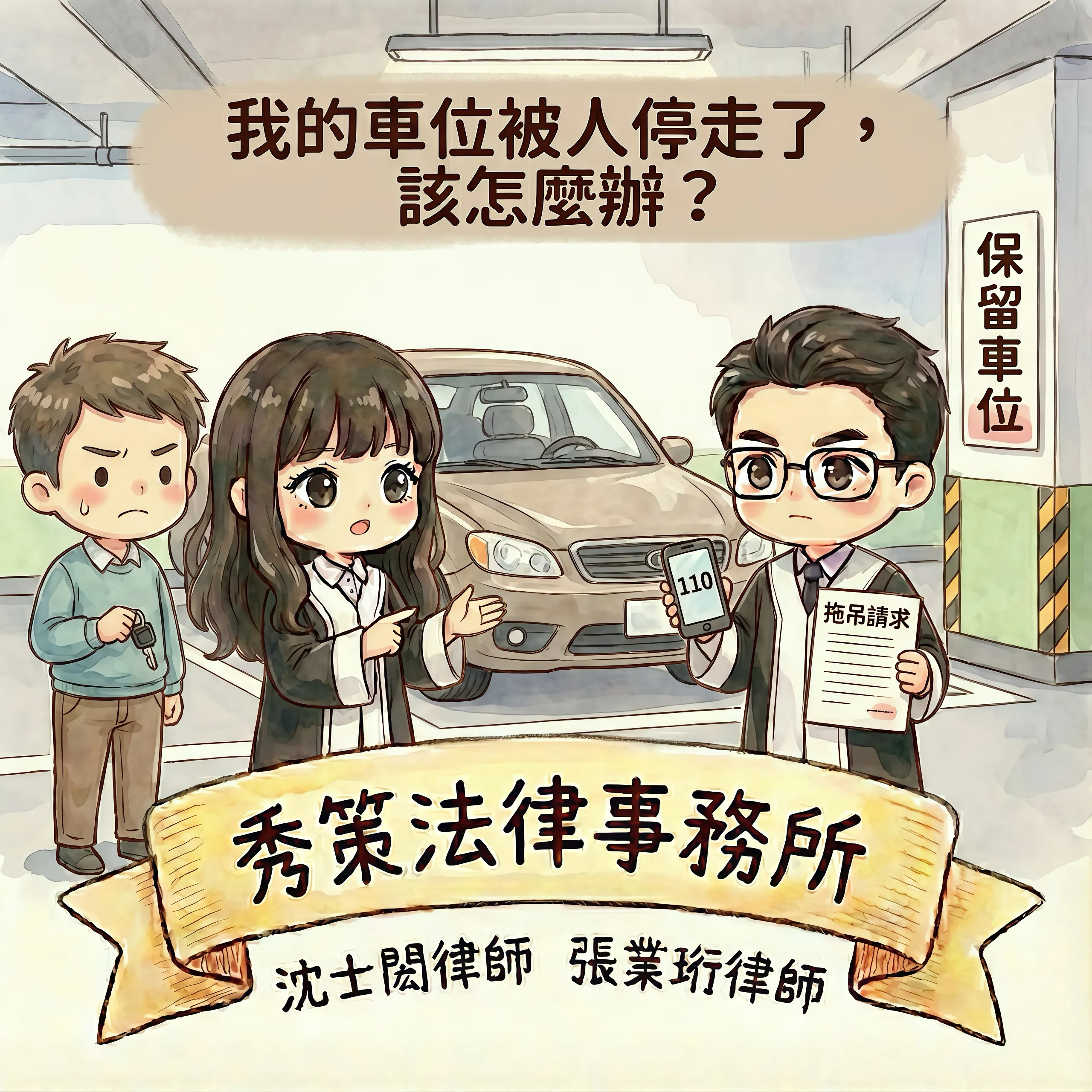 我的車位被人停走了，該怎麼辦？ 社區法律顧問 / 新莊區律師推薦 / 台北律師推薦 / 社區訴訟律師推薦／台北律師事務所／台北律師推薦