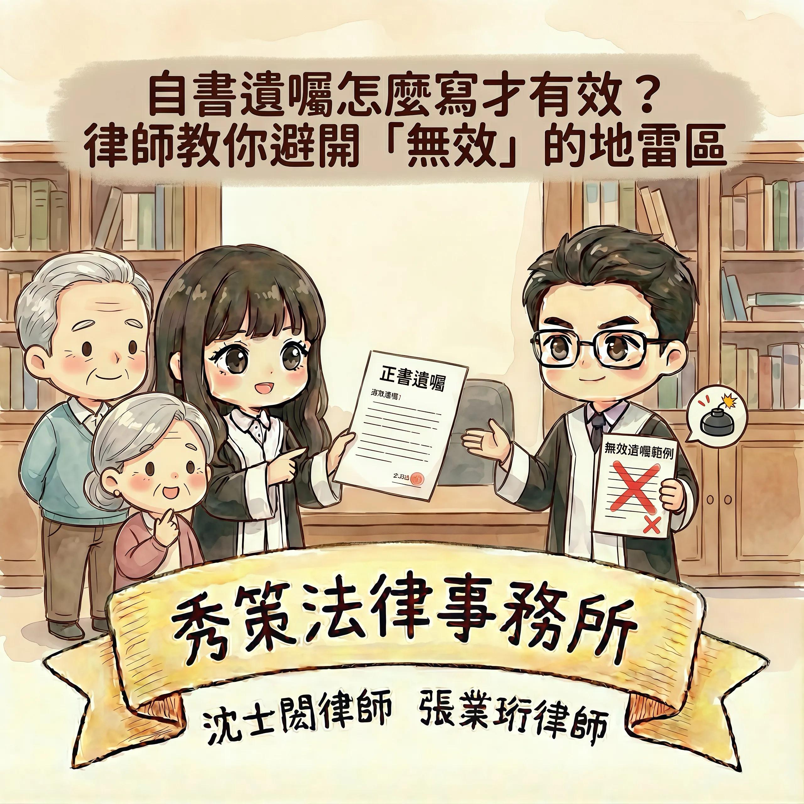 自書遺囑怎麼寫才有效？律師教你避開「無效」的地雷區　#遺囑律師 #遺囑訴訟律師 #代筆遺囑律師 #代筆遺囑律師推薦 #台北代筆遺囑律師 #台北代筆遺囑律師推薦 #新北代筆遺囑律師 #新北代筆遺囑律師推薦