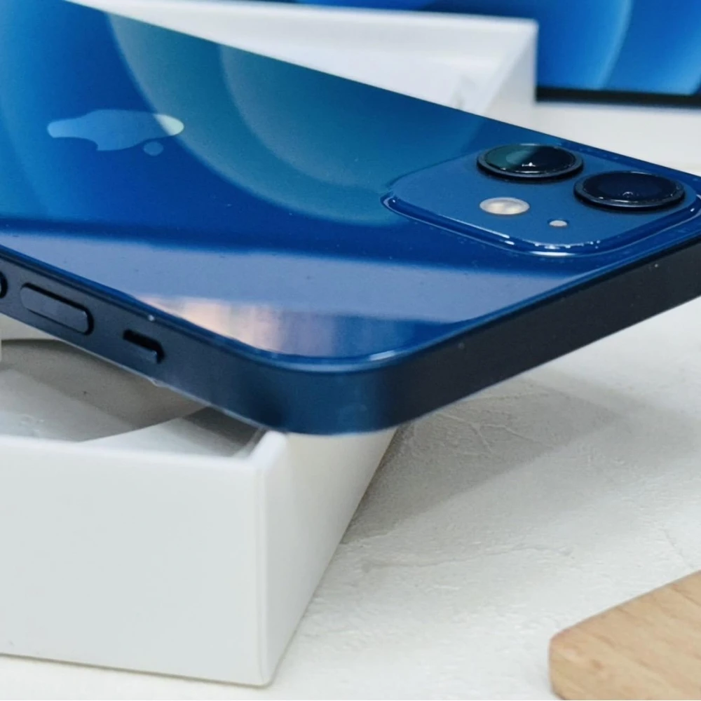 iPhone 12 256G 藍 電池89% 有傷 有盒裝有配件 