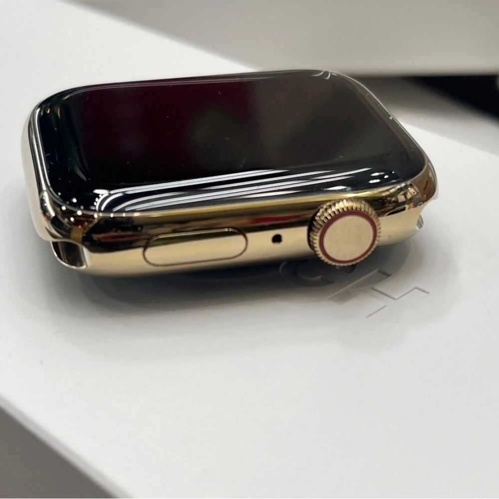 Apple Watch Series 9 LTE版 不鏽鋼 金 電池100% 附米蘭錶帶 保固到20