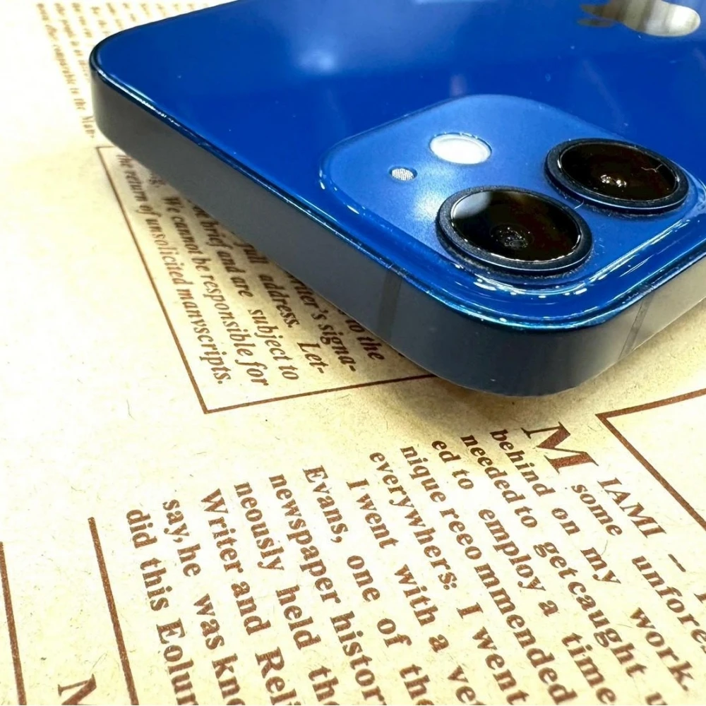 iPhone 12 mini 128g 藍 電池71% 邊角有傷 無盒裝有配