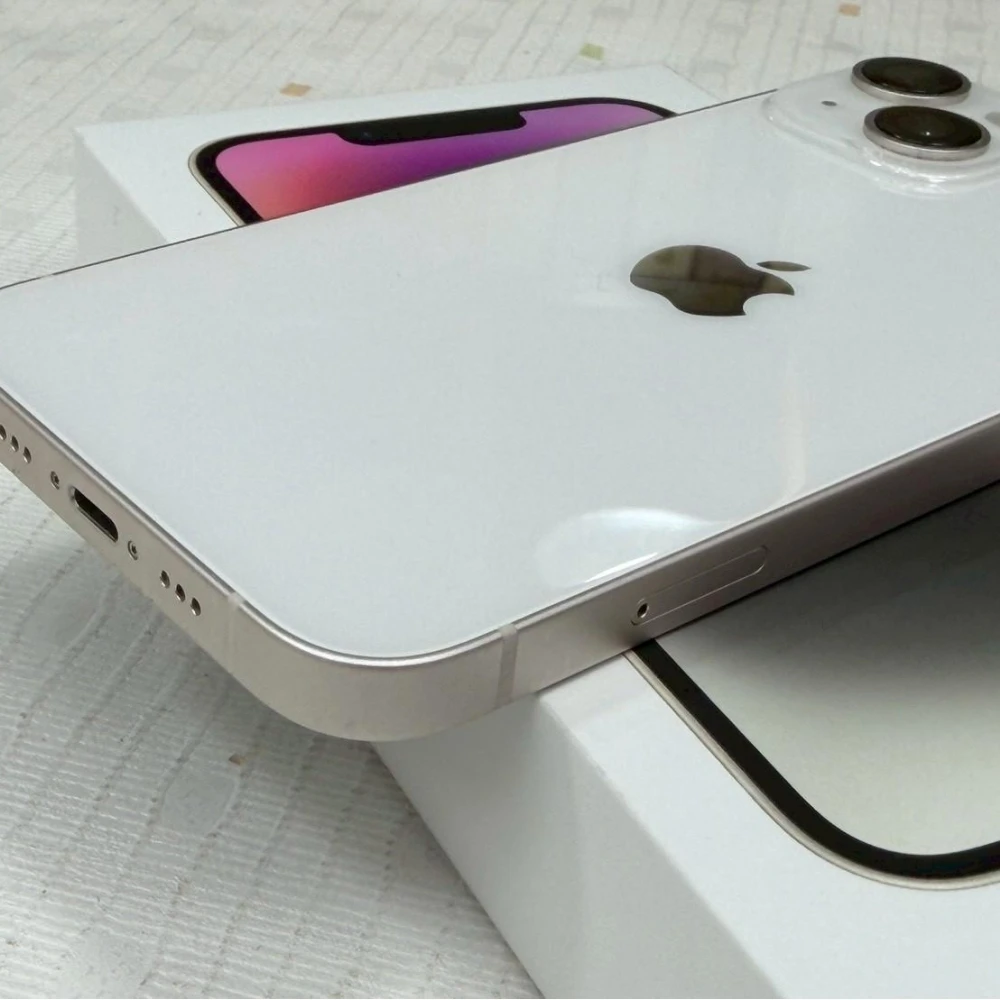 iPhone 14 256g 白 電池72% 有盒裝有配件