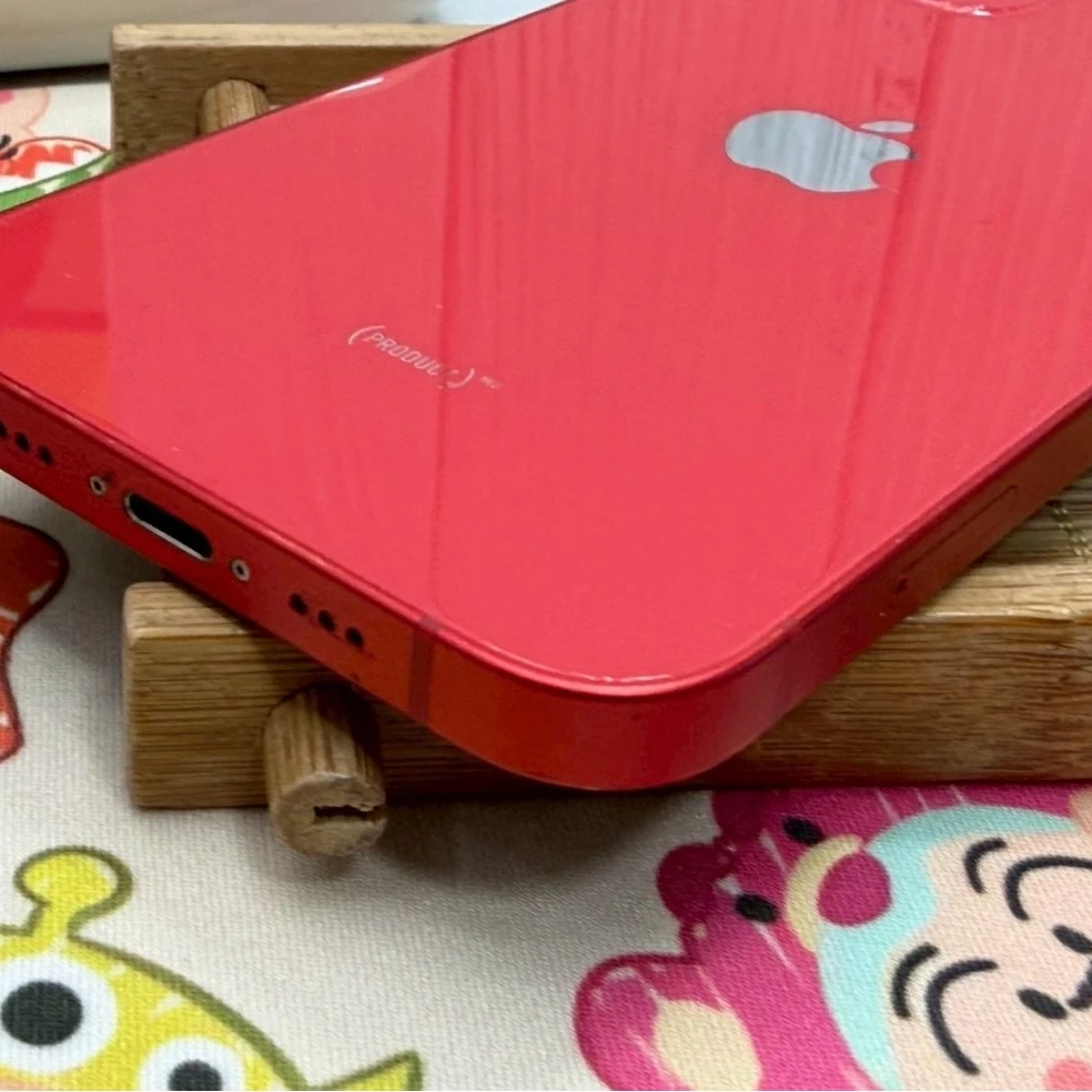 iPhone 12 128g 紅 電池77% 邊框有傷 有盒裝有配件