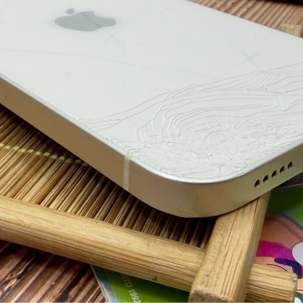 iPhone 12 128g 白 電池73% 背板破 邊框有傷 有盒裝有配件