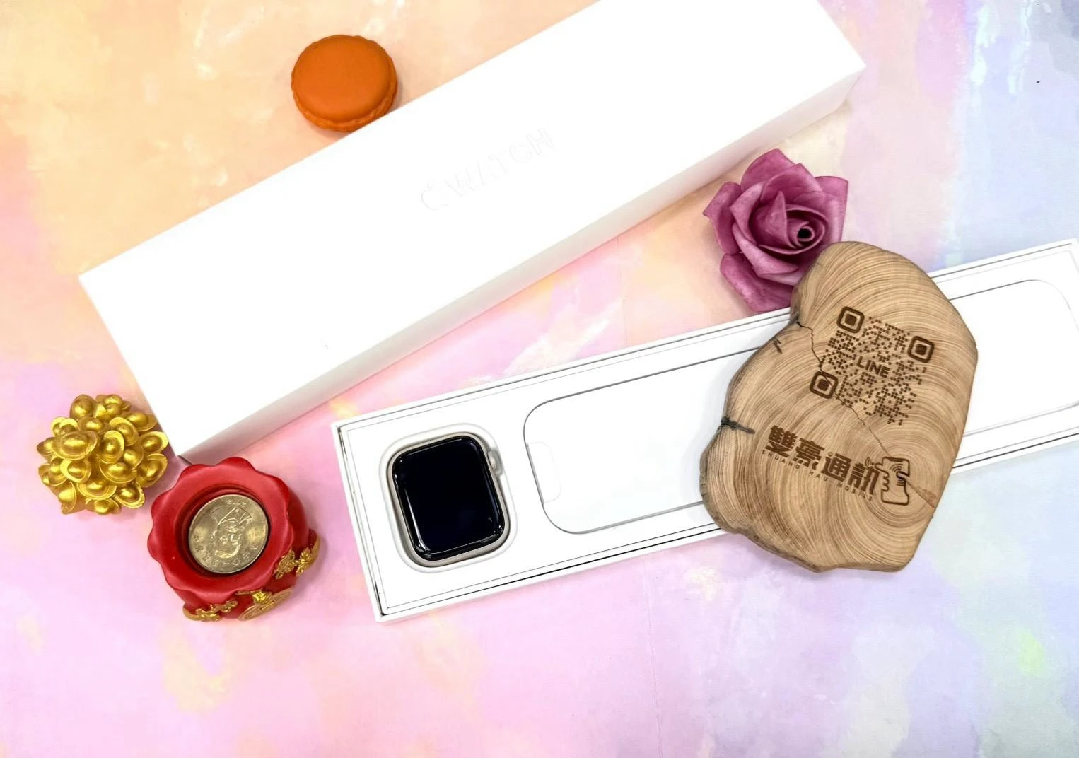 Apple Watch 7 45mm GPS版 黑色 電池83% 有盒裝有配件 