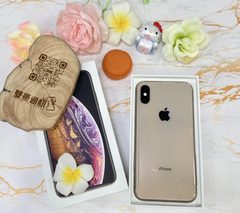 iPhone XS 64g 金 副廠電池100% 無盒裝有配件 (背板小刮傷)