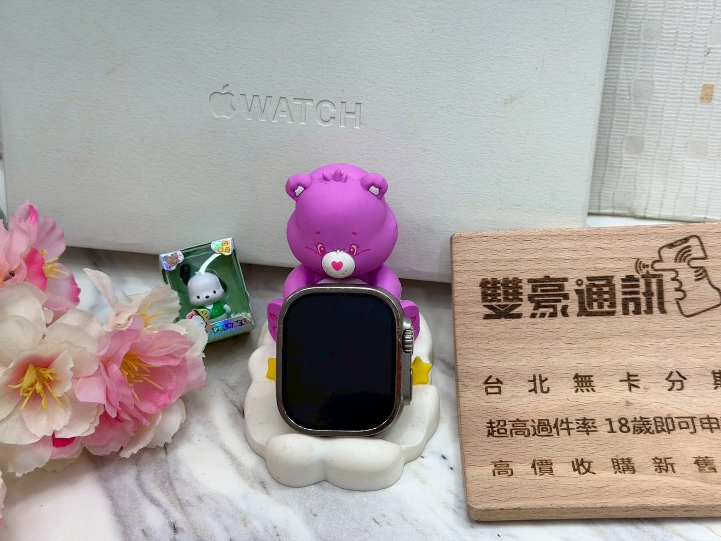 Apple Watch Ultra 1 49mm LTE版 電池86% 原色 附山徑風錶帶 有盒裝有配件