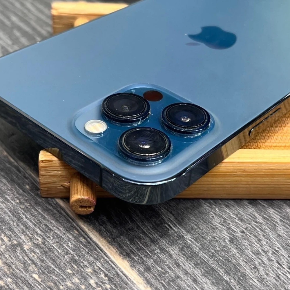iPhone 12 Pro Max 128g 藍 電池100% 無盒裝有配件