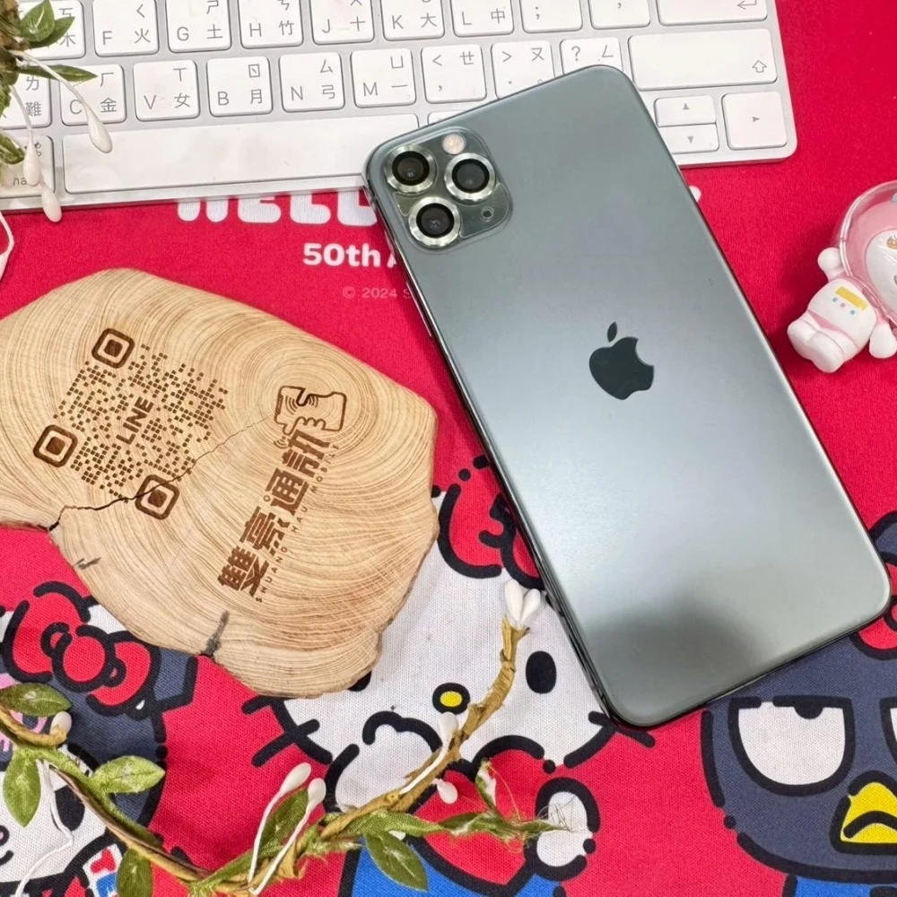 iPhone 11 Pro Max 256g 綠 電池75% (機況好大容量) 無盒裝有配件